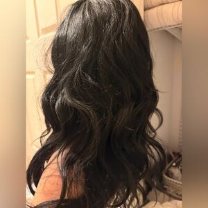 Dark Chocolate Wavy Hair Wig Lace front